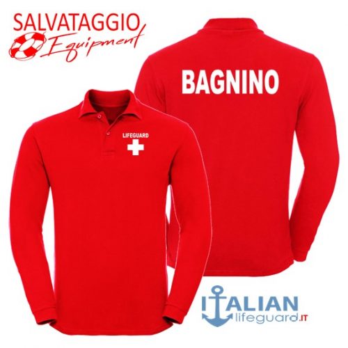italian-lifeguard-polo-uomo-m.lunga-rossa-bagnino-croce