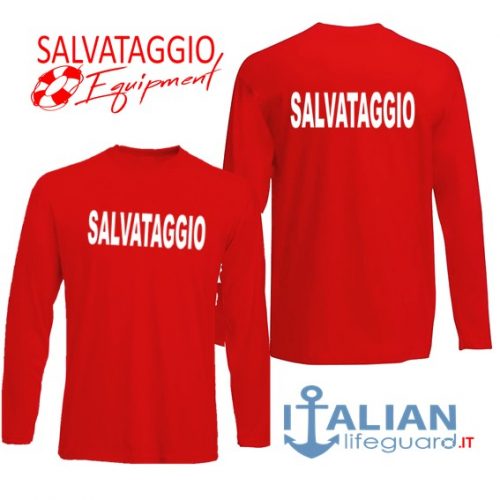 italian-lifeguard-t-shirt-m.lunga-rossa-uomo-salvataggio-fr
