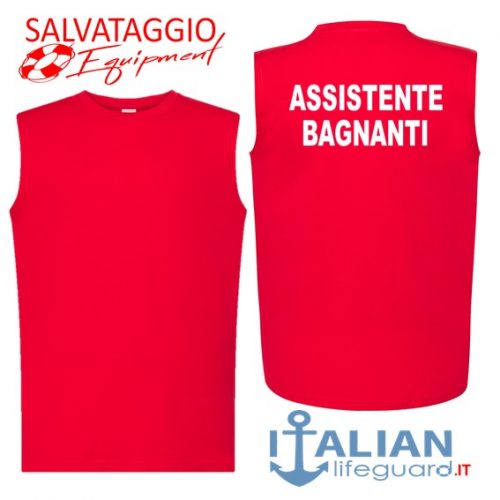italian-lifeguard-t-shirt-smanicato-uomo-rossa-assistente bagnanti r